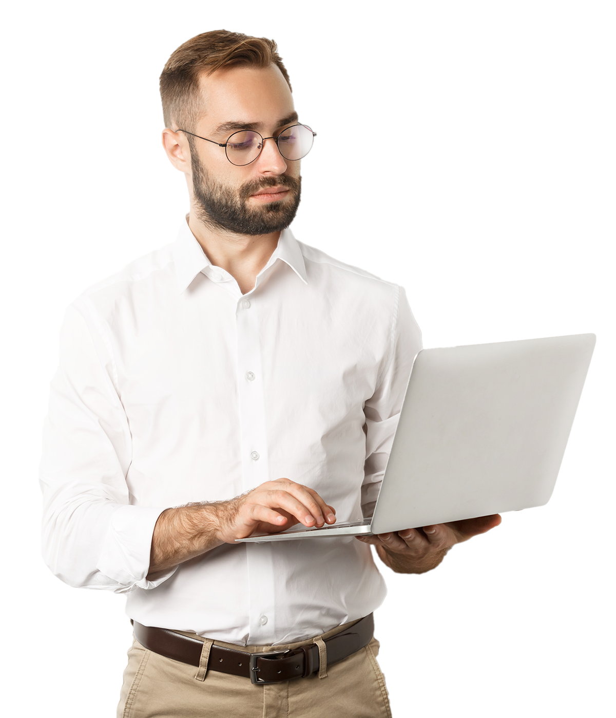 IT Expert presenting IT soulutions